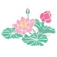 [스텐실도안]AJ-3250연꽃