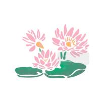 [스텐실도안]AJ-3249수련