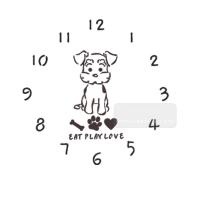 [스텐실도안]AJ-3254강아지시계(20샌티판에 잘 맞아요)