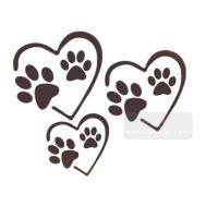 [스텐실도안]AJ-2229하트 강아지발바닥