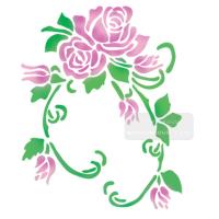 [스텐실도안]hj-4001 꿈구는장미