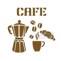 [스텐실도안]ns-1142커피 카페 모타포트 크로와상방