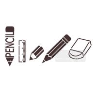 [스텐실도안]AJ-3270연필 지우개 자